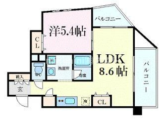 WOB新町の間取り