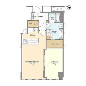 千代田区永田町２丁目の賃貸マンションの間取り