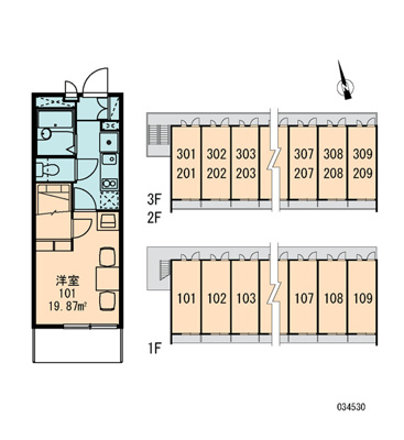 【区画図】 | 赤坂西棟