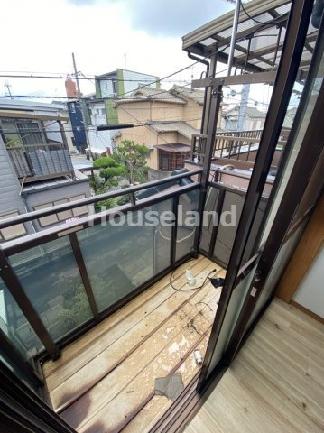 コーポ奥出のバルコニー|陽当たり良好なバルコニーです