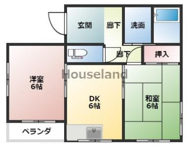 コーポ奥出の間取り