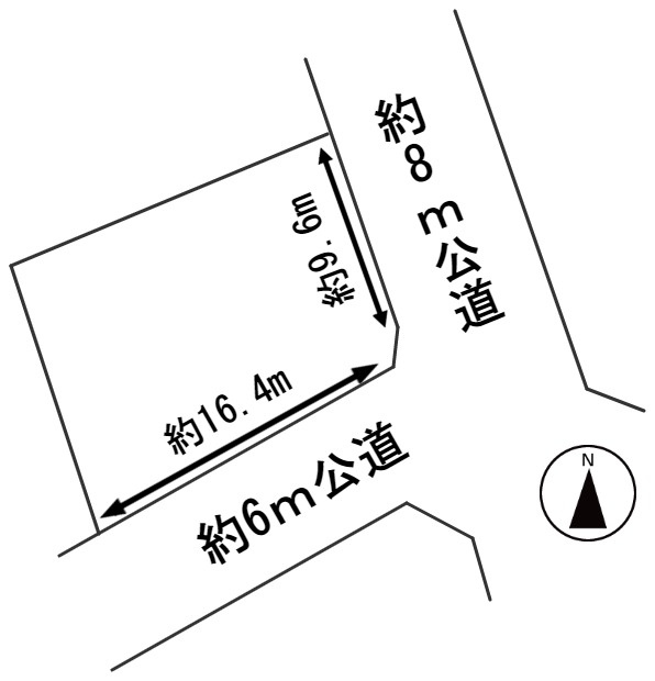 ５９７４１　岐阜市長良土地の区画図