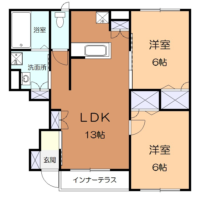アジュールの間取り