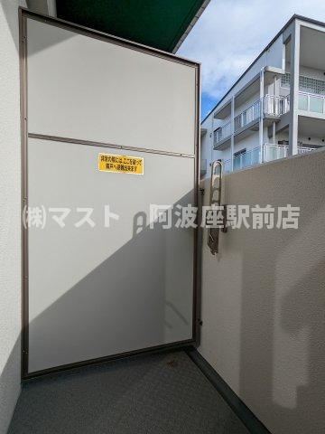 プランドール中之島のバルコニー