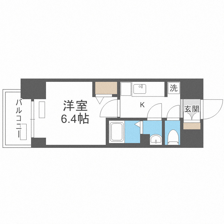 プレサンス南堀江スタイルズの間取り