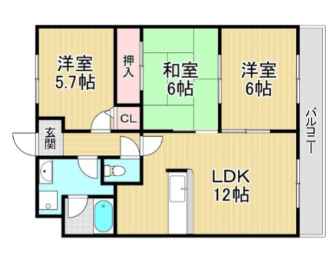 エントピア福泉の間取り