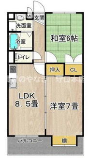 【間取り】 | ブランドールMⅢ