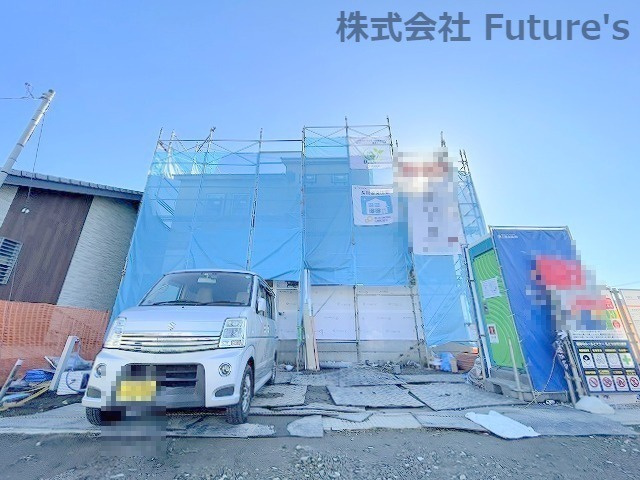 八潮市大曽根　新築戸建　全1棟の外観|現地写真になります。