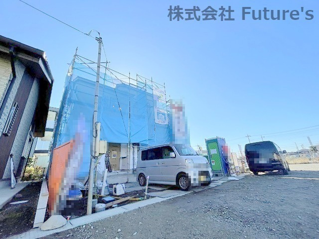 八潮市大曽根　新築戸建　全1棟の外観|現地写真になります。