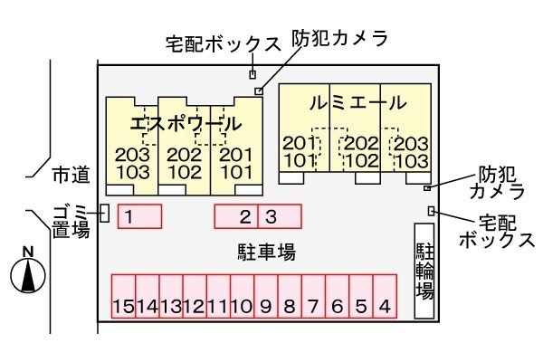 ルミエールの区画図