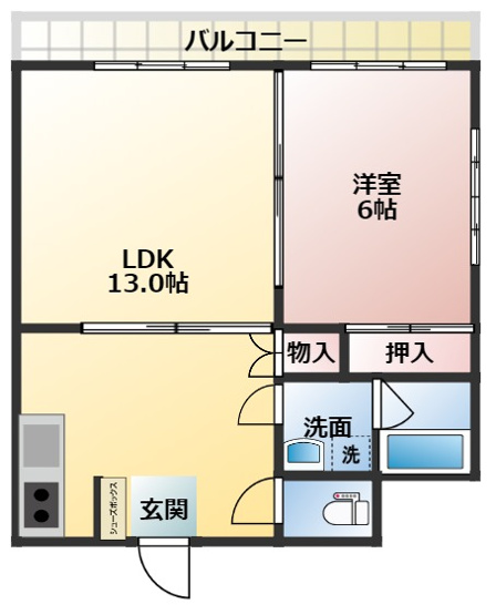 【間取り】 | 岡田マンション