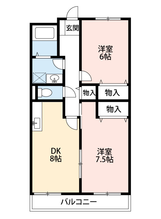 プラチナハイツ安井III　　刈谷市近郊の賃貸ならクラスホーム刈谷店の間取り