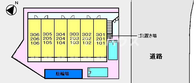 ヴィラ　ウィステリアの駐車場|駐車場