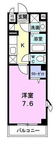 ヴィラ　ウィステリアの間取り|間取図