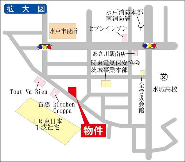 【地図】 | クレール水戸（テナント） | 連携あり任意