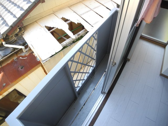 ハイツエコーのバルコニー