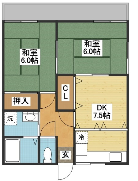 ハイツ吉和Ⅰの間取り