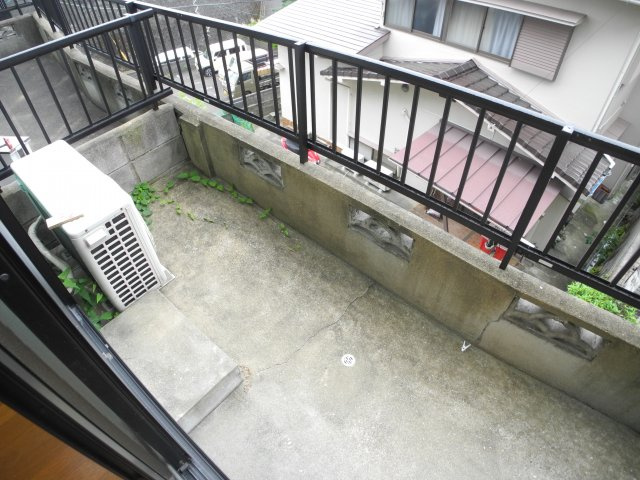コーポ翼のバルコニー