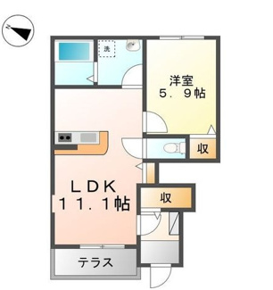 【間取り】 | Casa美輪Ⅰ