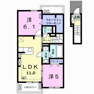 【間取り】 | コンフォート８５６　Ⅱ