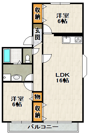 ソレーユ安倉の間取り