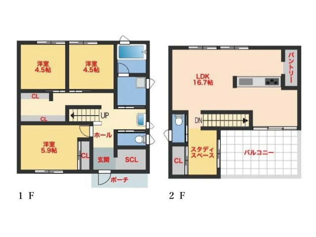 鈴鹿市寺家6丁目の間取り