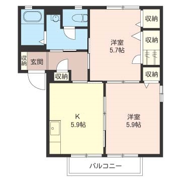 【間取り】 | シャーメゾンしらさぎA