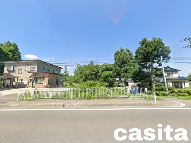 【外観】 | 【建築条件なし】横手市安本 国道13号線沿いの土地物件 57.16坪道路から落差あり