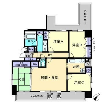 【間取り】 | ツインタワー博多駅前
