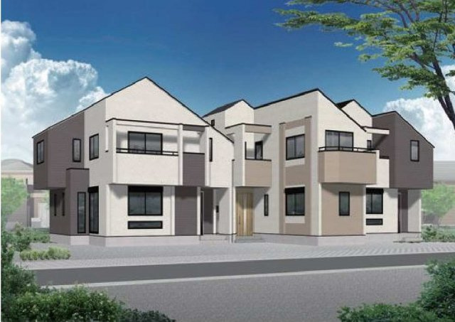 【横浜市旭区今宿南町1822-2新築戸建て】★仲介手数料無料★（今宿南小学校・今宿中学校）の外観パース