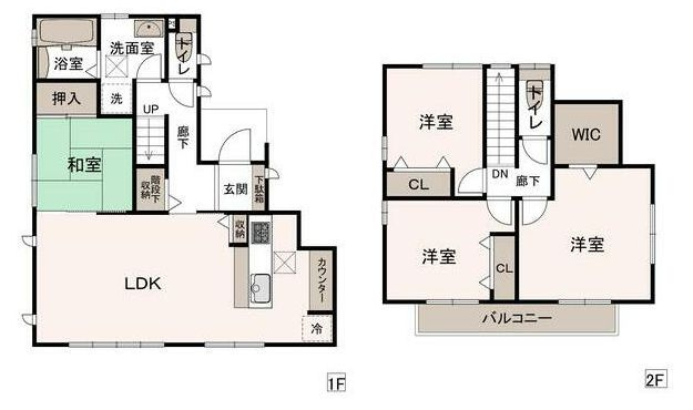 高崎市大八木町　中古住宅の間取り