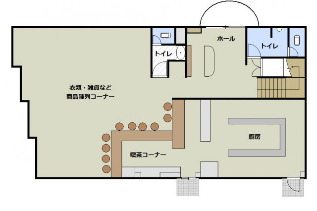 高知市大津甲　売店舗の間取り