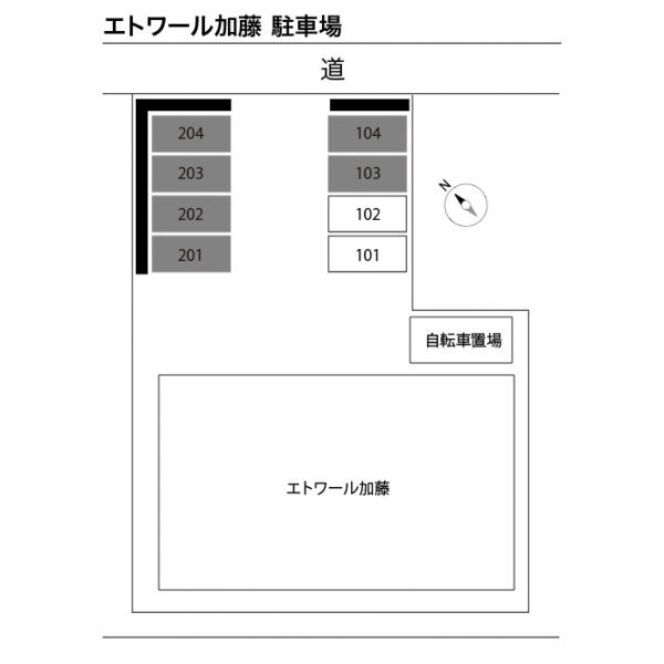 エトワール加藤　　刈谷市近郊の賃貸ならクラスホーム刈谷店の駐車場|イメージ画像になります