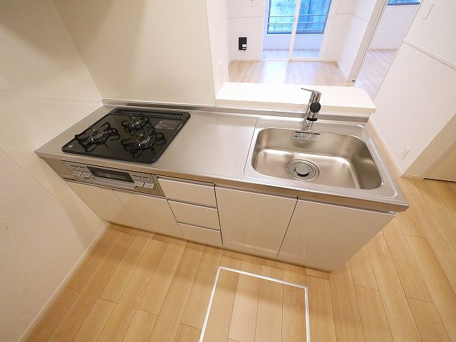 クレメント東九条Ｂのキッチン|キッチンでお料理をお楽しみください