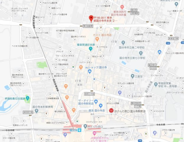 ルーブル国分寺の地図