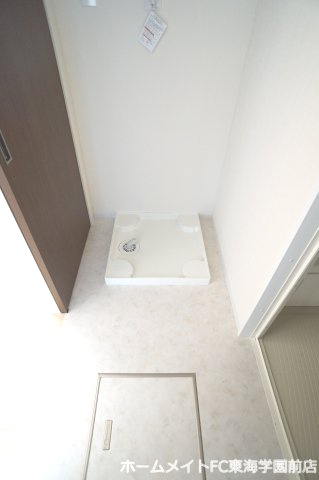 熊本市北区梶尾町のアパートの洗面所