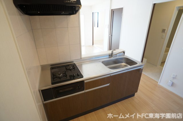 熊本市北区梶尾町のアパートのキッチン