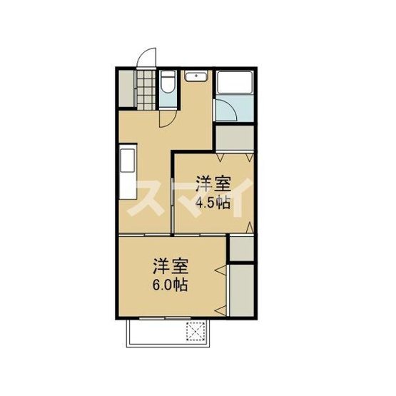【間取り】 | コーポ西村