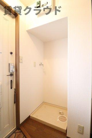 ジャックパレス　Vの洗面所|室内洗濯機置き場