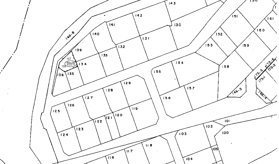 土地 芥見７丁目の土地図|平面図