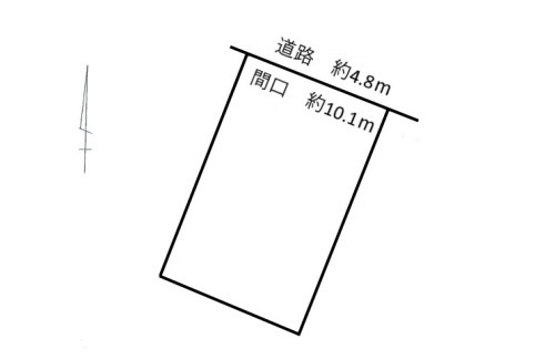 土地　東深瀬の土地図|平面図