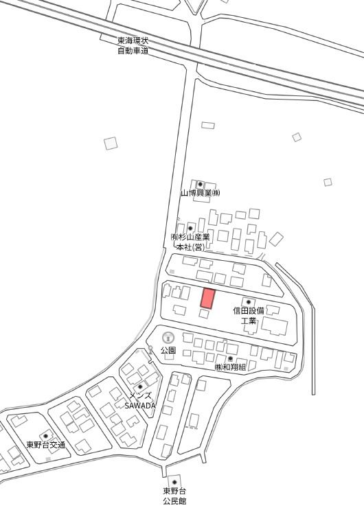 土地　東深瀬の区画図|地図