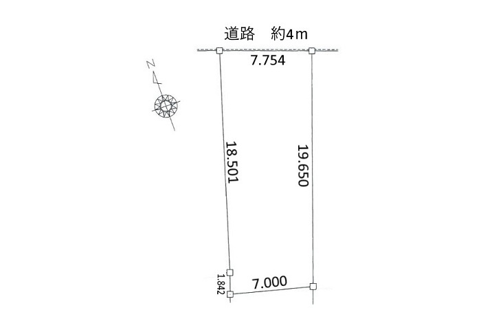 土地　則武の土地図|平面図