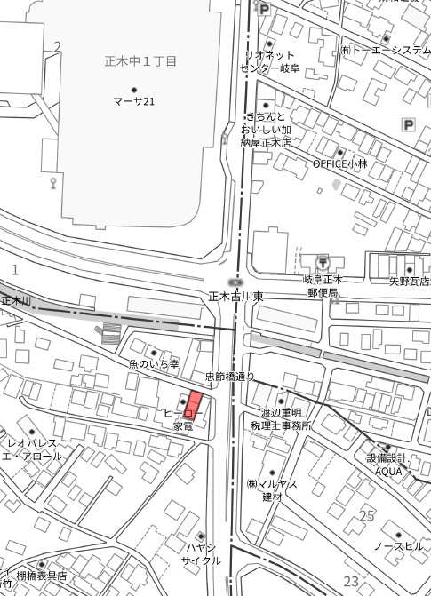 土地　則武の地図|地図