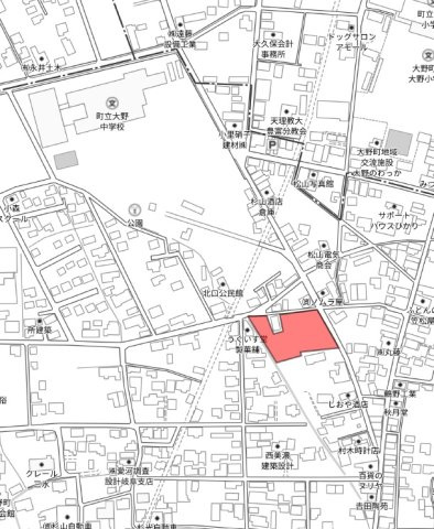 土地　大野町黒野の地図