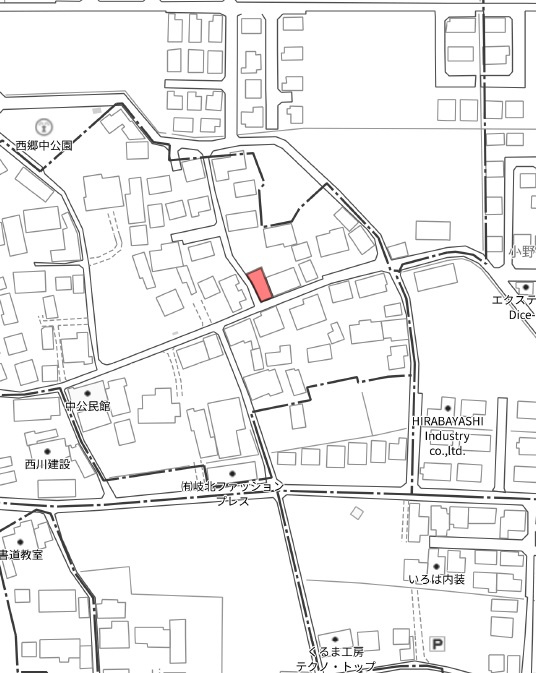 土地　中の地図