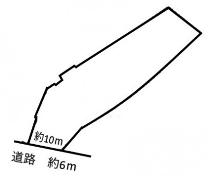 土地　日野北６丁目の土地図|平面図
