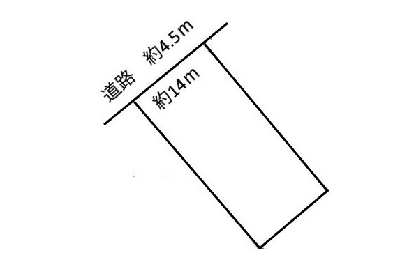 土地　日野北２丁目の土地図|平面図