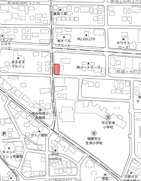 土地　馬場上光町２丁目の地図|地図