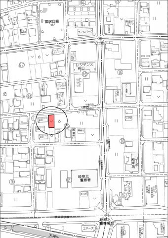 土地　上土居２丁目の地図